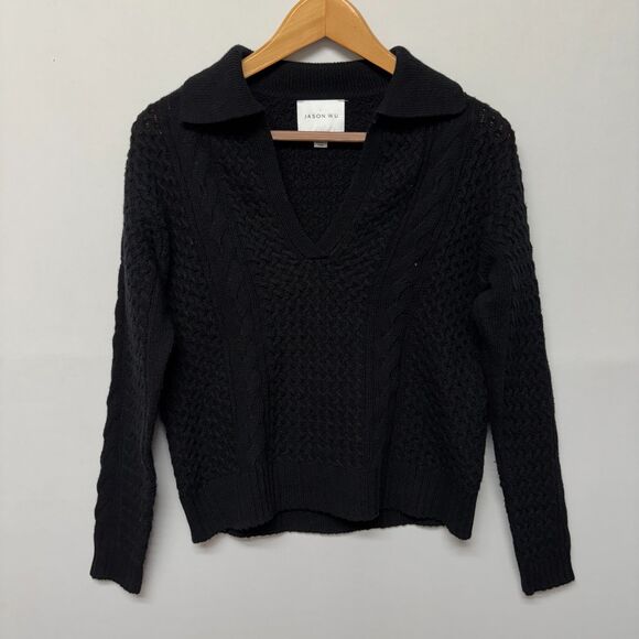 Jason Wu Women Pullover Cable Knit Sweater Size XS X-Small Wool Blend C047 -15 - Picture 1 of 15